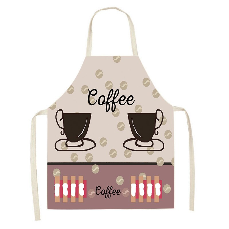 Apron Animal Print Aprons Apron Kitchen Summer Beach Landscape Print Apron Home Cooking Accessories 47x38cm 68x55cm: A-1 / 47x38cm