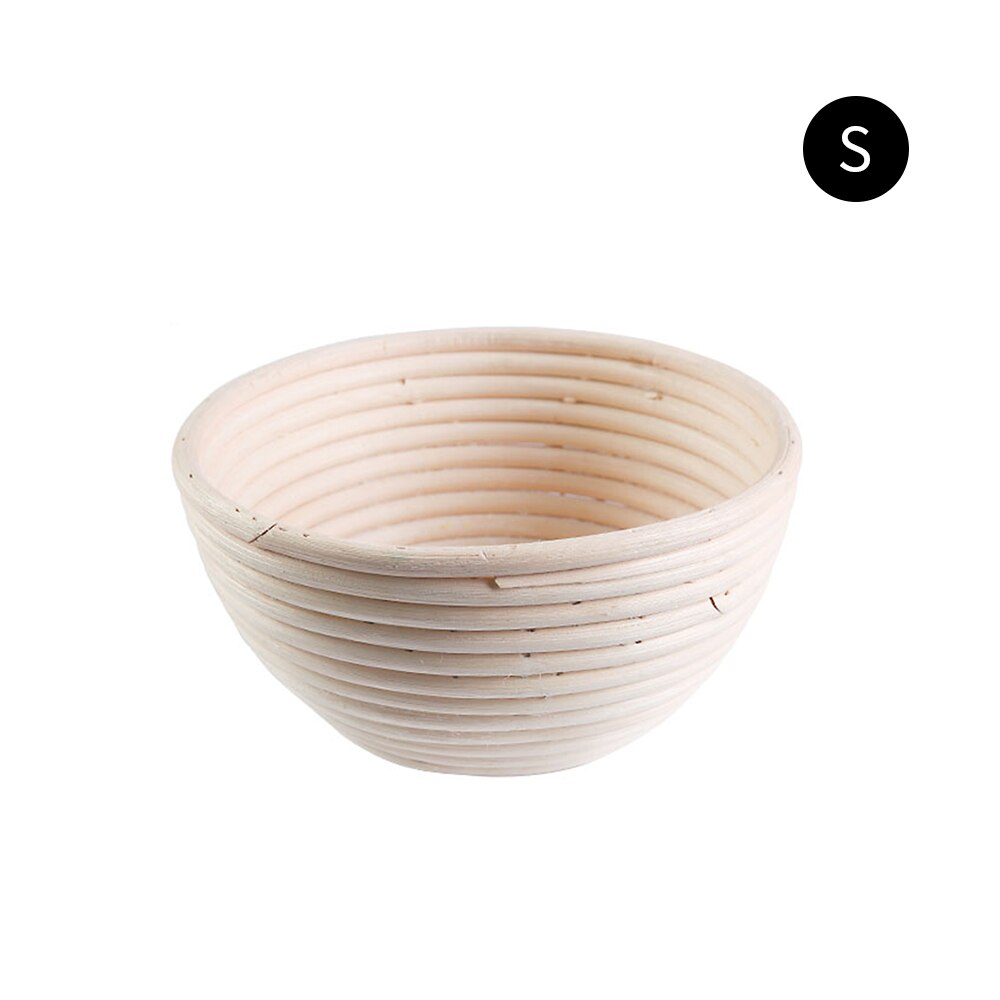 Bread Proofing Basket Natural Oval Rattan Wicker Dough Fermentation Sourdough Banneton Bread Basket Kitchen Baking storage tools: 18X9CM