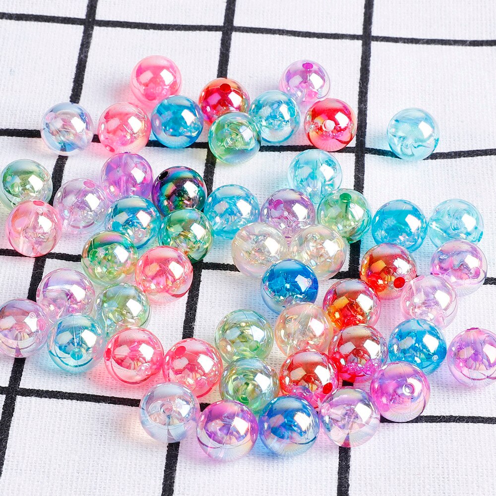 50pcs/lot AB Color Round Loose Beads for Craft Dec... – Vicedeal