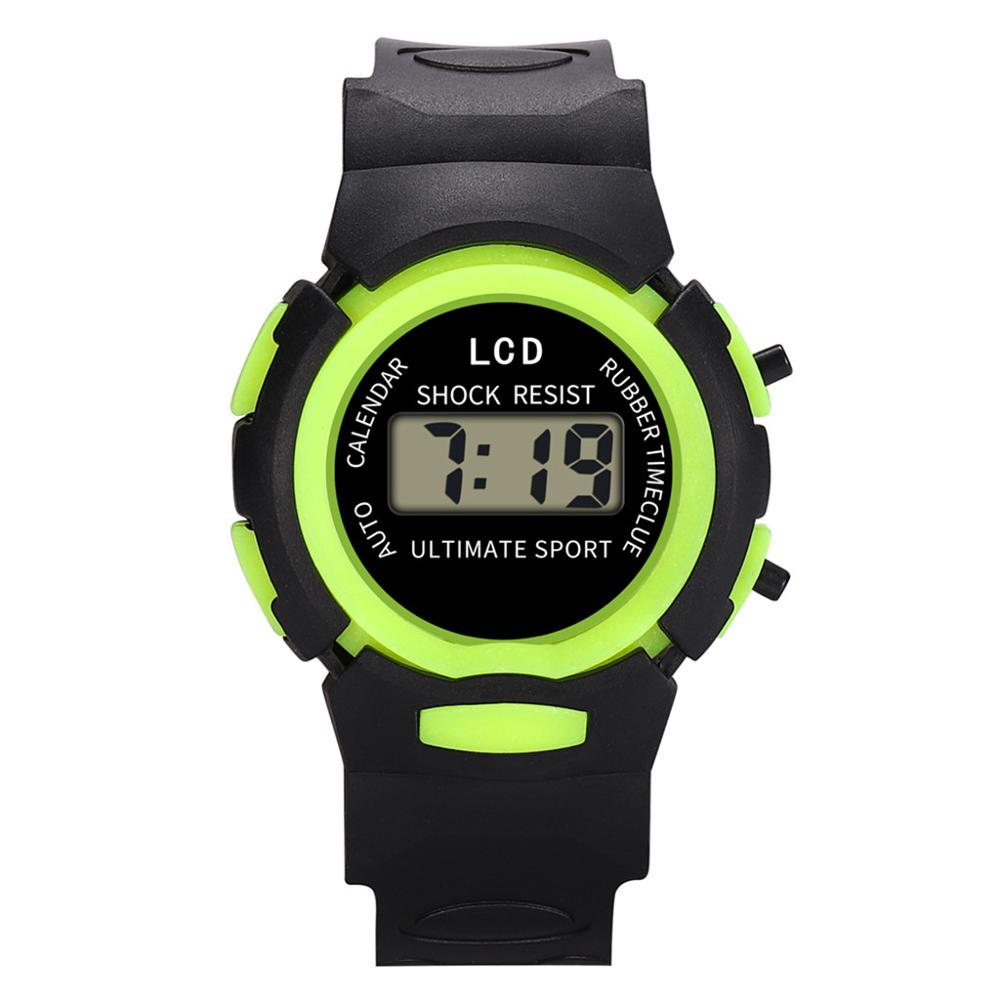 Digitale Uhr Kinder Kinder Mädchen Analog Digital Sport LED Elektronische Wasserdichte Armbanduhr Neue Relogios Digitais Heißer A40: Green