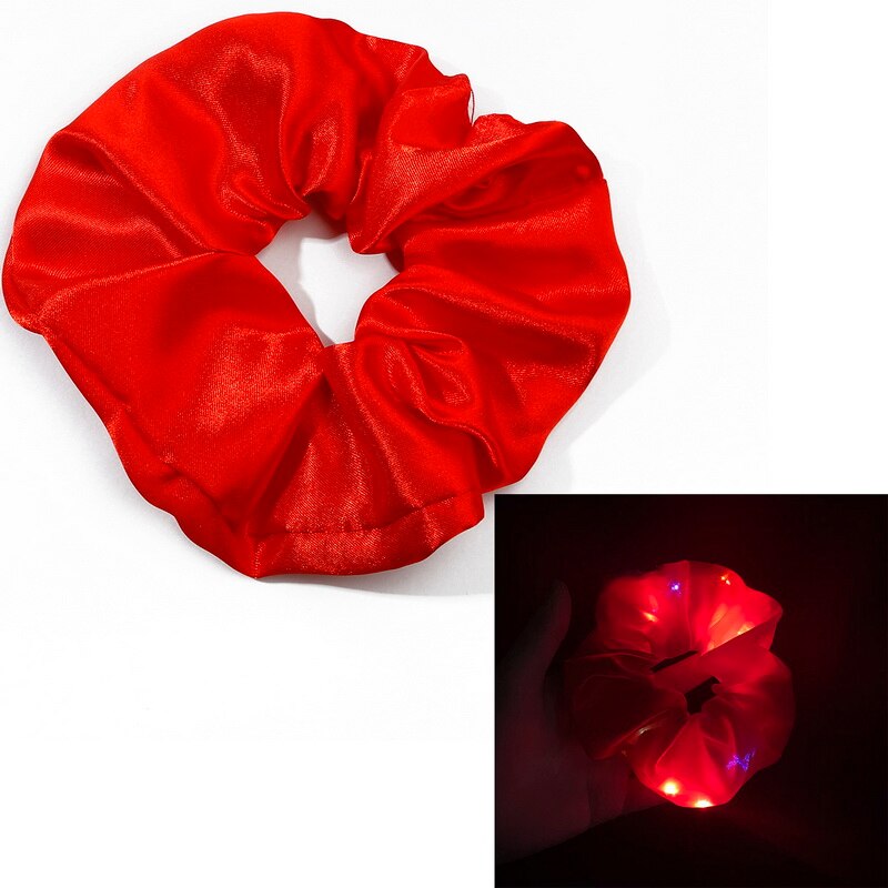 Blød chiffon kvinder hår scrunchie elastiske hårbånd jule strækbart hår bånd hestehale lilla ensfarvet tilbehør: 07