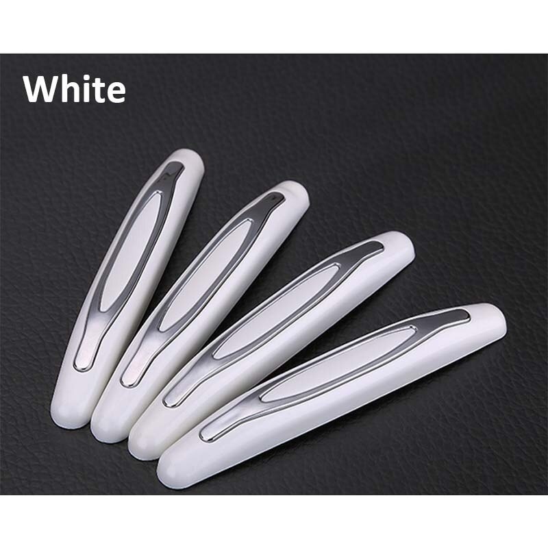 4 Pcs / Set Anti-Collision Scratches Universal Car Door Side Protector Bumper Strips Car Protection: white