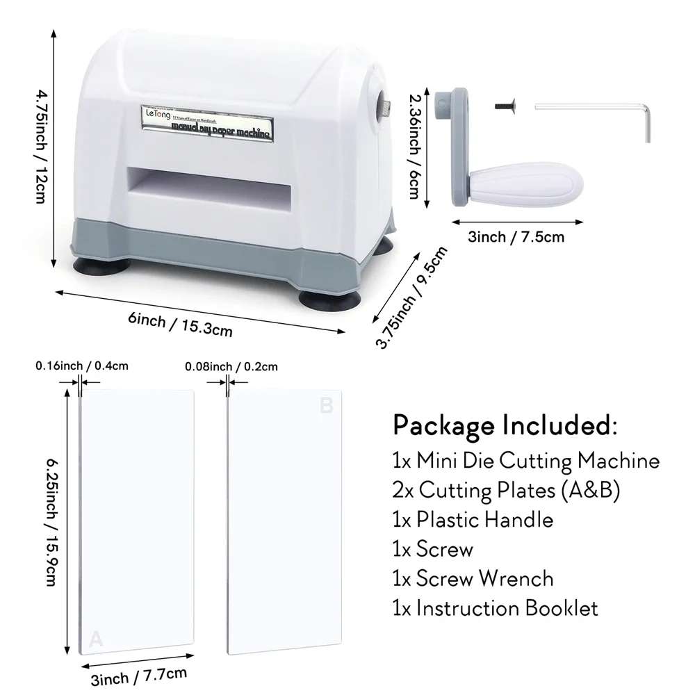 Mini troqueladora Manual portátil, máquina de grabado en papel troquelado y troquelado para hacer tarjetas, herramienta artesanal DIY para álbumes de recortes