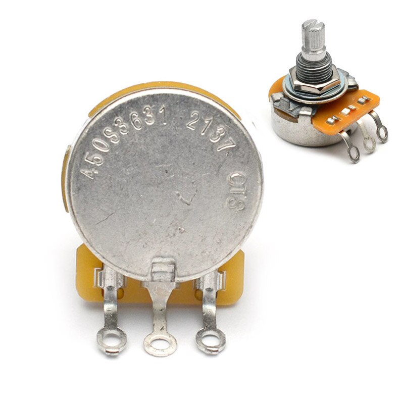 4PCS 250k/500k Brass/Aluminum Shaft Volume Tone Potentiometers CTS Pots Log A or Linear for Electric Guitars: CTS 450S  B500K