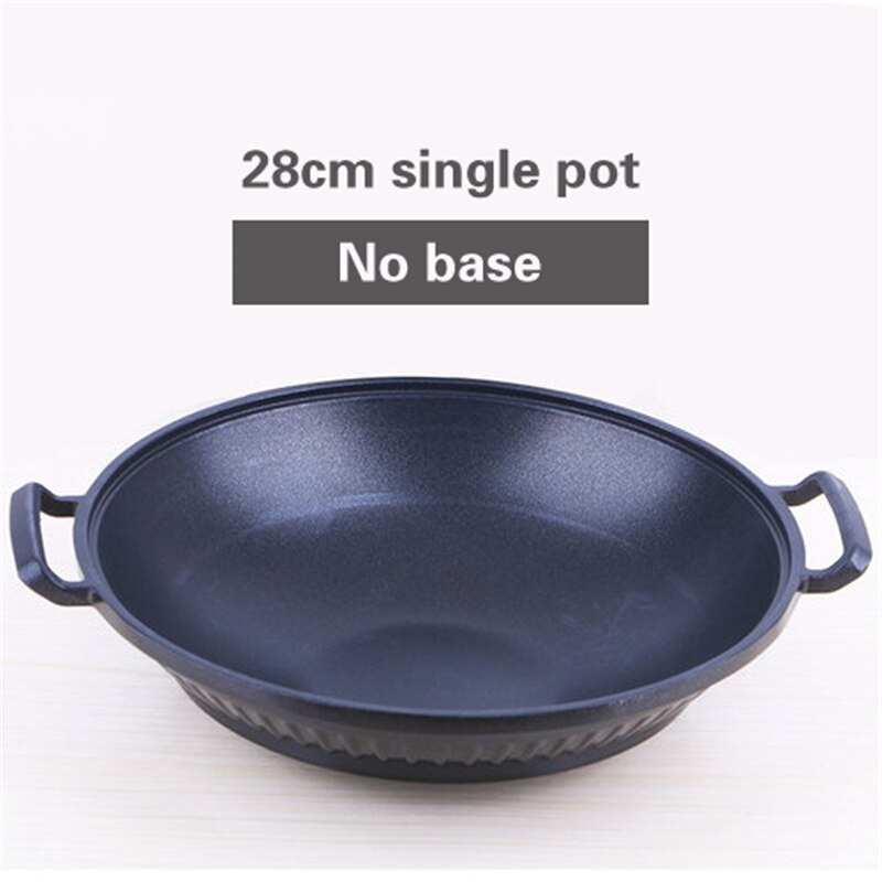 Dry pot Restaurant special pot Non stick alcohol pot Little pot Japanese dry pot for restaurant Seafood pot pots for cooking: 28cm single pot