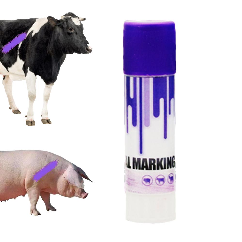 Vieh Marker Buntstift Ebene Marker Buntstift Vieh Malerei Buntstift hochreine Paraffin Basis sicher für Enten rinder Schwein Schafe: Lila