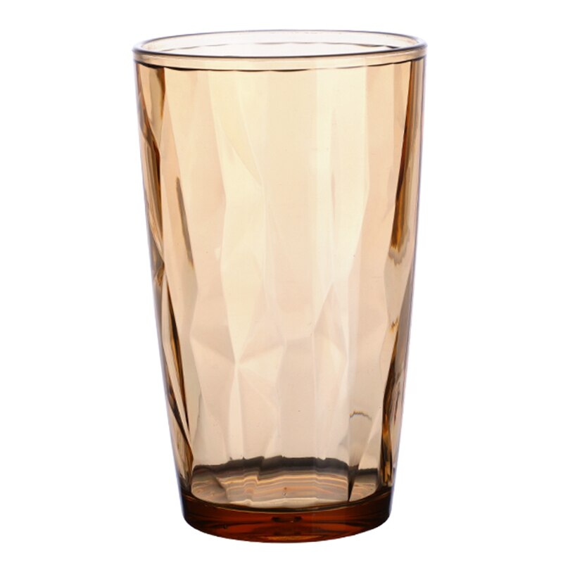 500ml Stackable Colored Drinking Glass Diamond Water Cup Juice Glasses For Drinking Tea Clear Kitchen Dining Bar Drinkware: OR