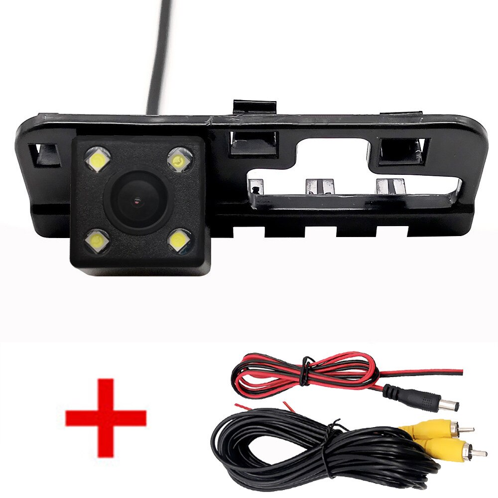 Fisheye HD Dynamic Trajectory Wireless Car Rear View Backup Parking Camera For Honda Civic 2006 2007 MK8: Wire 4LED / Dynamic Trajectory