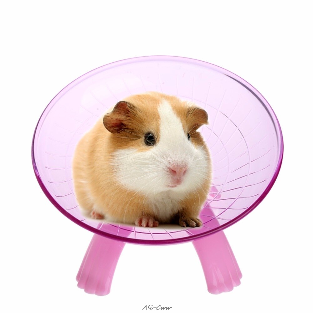 Running Disc Flying Saucer Exercise Wheel For Pets Mice Hamsters Gerbil Cage Toy