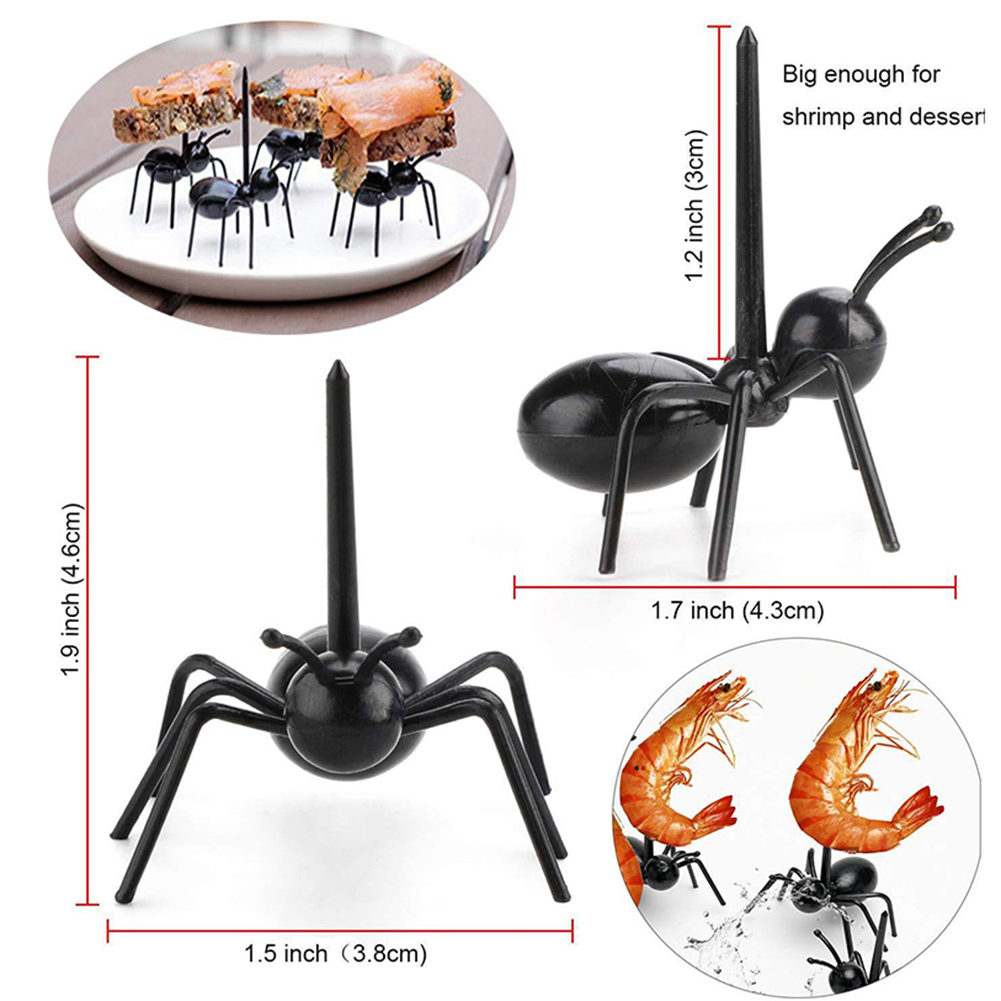 Creatieve Mier Voedsel Picks Herbruikbare Cake Dessert Vork Praktische Partijen Gadgets Party Decoraties Levert 12 Stuks Fruit Vork Pr