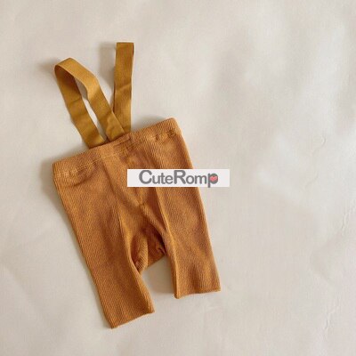 Sommer Baby Strumpfhose Junge Mädchen Kleidung Solide Gamaschen Hohe Elastizität Baumwolle Baby Zubehör Kleinkind rippen Gamaschen: dunkel Gelb / 6-12M