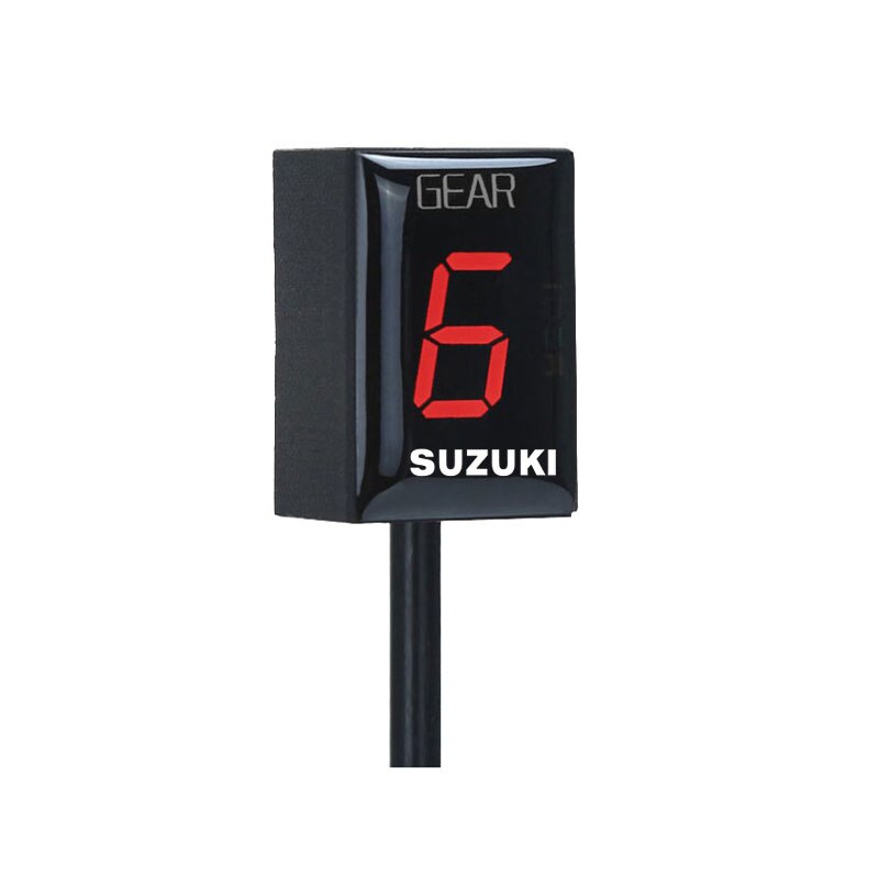 Gear Indicator Motorcycle Lcd 1-6 Niveau Gear Indicator Digitale Gear Meter Voor DL650 Boulevard Intruder VL800 VL1500 2003: Rood