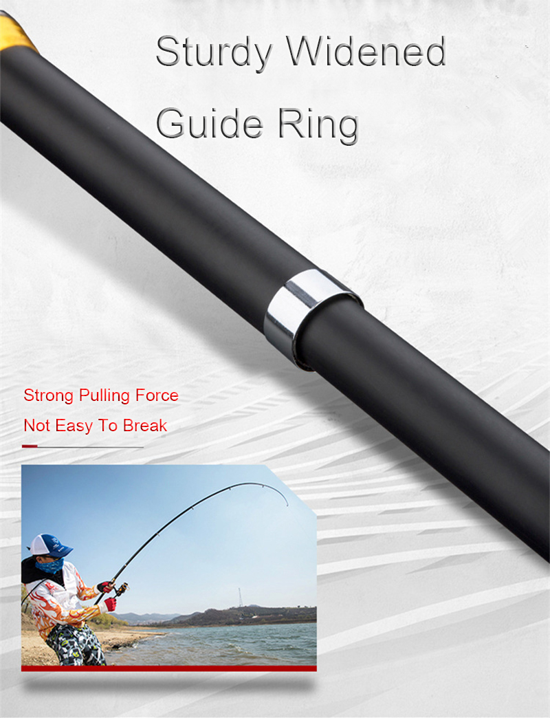 Telescopic Fishing Rods Pesca 2.1m-3.6m Carp Fishing Rod Ultralight 5 Layers Fiberglass Material Fishing Rod N0432