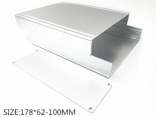 1 stks Aluminium doos 178*62-100mm/diy computer aluminium doos/Industriële controller shell/ audio controller aluminium shell