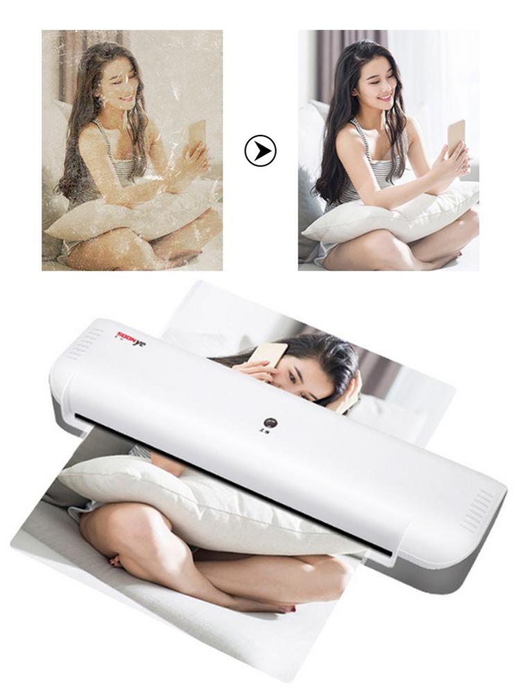 A4 Laminator Machine Portable Thermal Laminating Machine With 10 Pouches Fast Warm-up No Bubbles For Home Office School Use