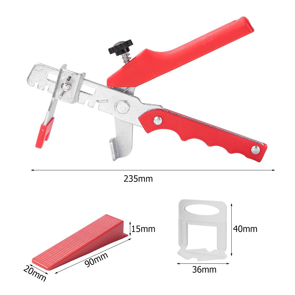 201pcs Tile Leveling System Wedges Clip Tiling Alignment Pliers Clamp Spacer Gasket Ceramic Home Decoration Tool Kit