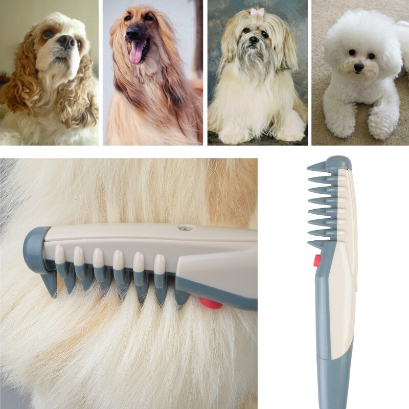 Cepillo eléctrico para perros y gatos, cortadora de pelo, herramienta de limpieza rápida para el cuidado de mascotas