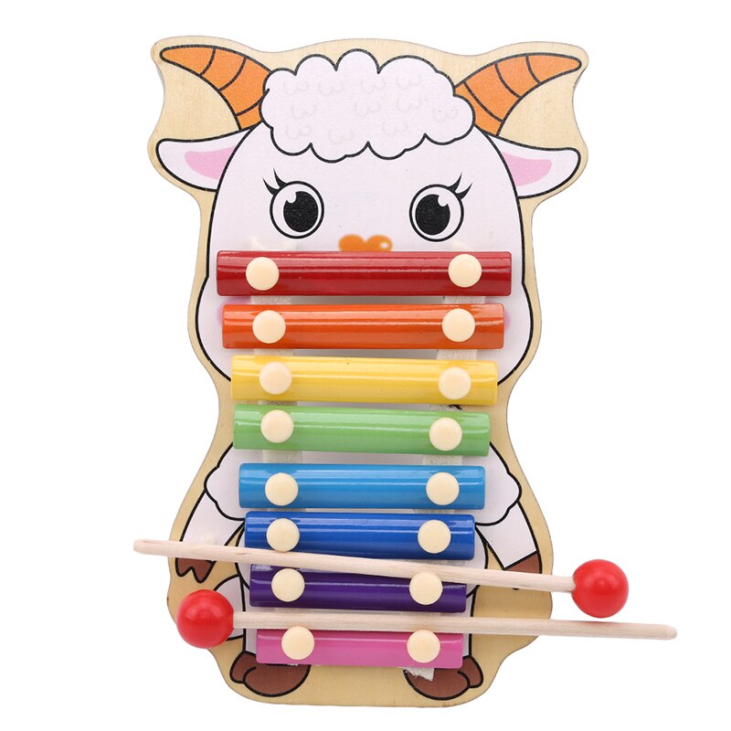 Kids Rainbow Xylophon Animal Pattern Hand knock Music Instruments Piano Baby Educational Toys Xylophon Toys For Children