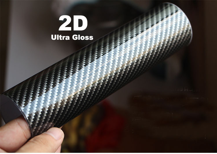 20/30/40/50 x 152cm superglans 6d karbonfiber vinylfolie til bil vinylfilm kjøretøyklistremerke laptop hud telefondeksel motorsykkel