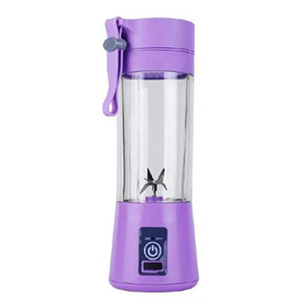 380ml Portable USB Juicer Blender Mini Smoothie Mixer (Purple)