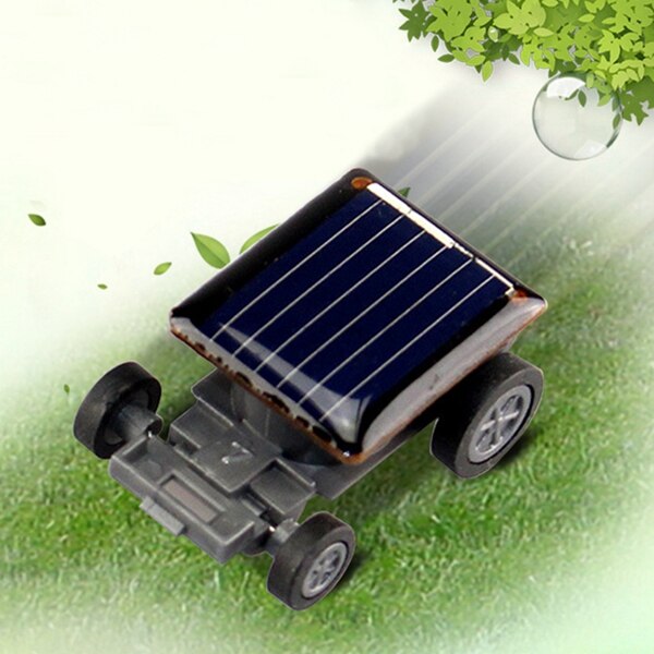 Kleinste Mini Auto Solar Power Toy Car Racer Educatieve Gadget Kinderen Kid's Speelgoed Solar Power speelgoed bl