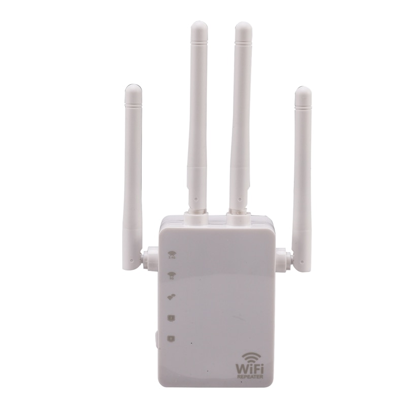 AC 1200Mbps Wireless Wifi Repeater 2.4G / 5G Dual Band Wifi Signal Amplifier