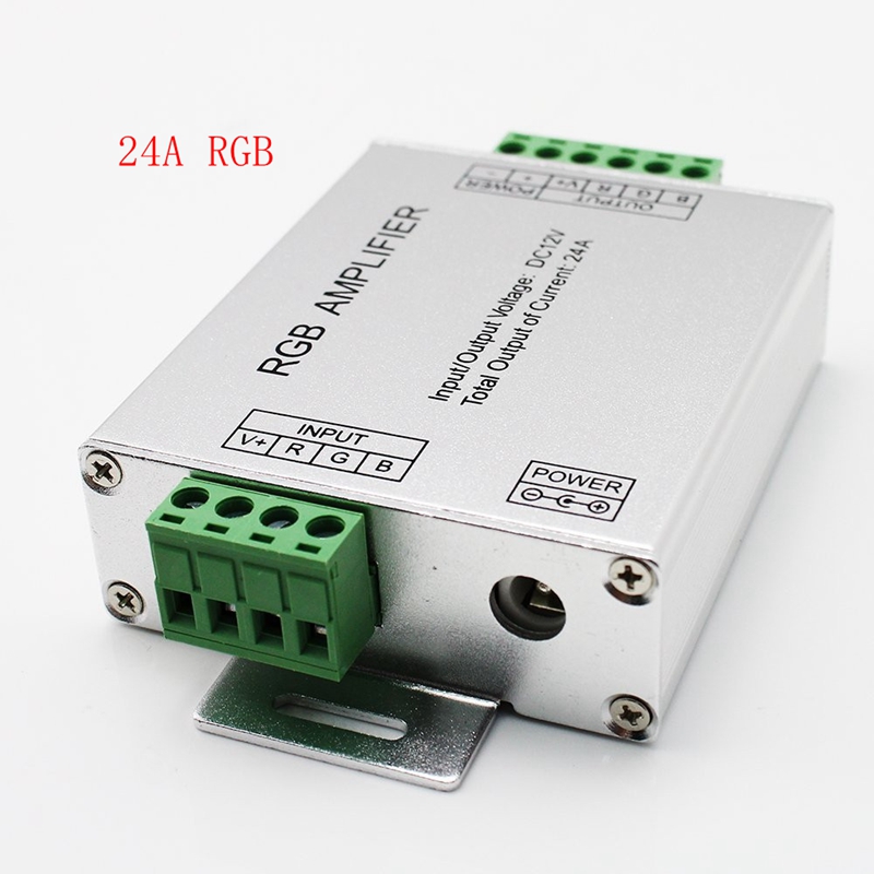 Led RGB/RGBW/RGBWW RGB+CCT Amplifier DC12V 24V 12A/15A/24A/30A RGBWC Led Strip Power Repeater light controller