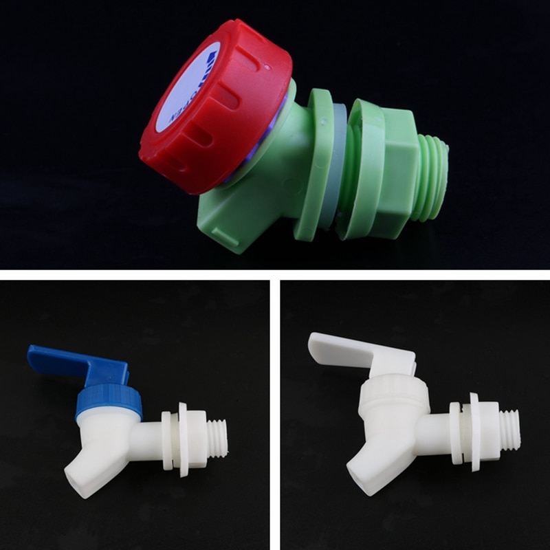 Water Tank Adapter Plastic Tap Valve Fittings Garden Water Connectors Drain Faucet Adapter Wine Barrel Fittings