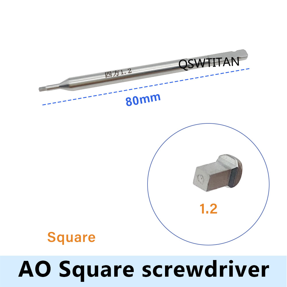 Orthopaedic Bone Screw Driver Instruments Spinal Pedicle Screw Nail Cap AO Driver Hex Screwdriver AO Plum Star Driver: green