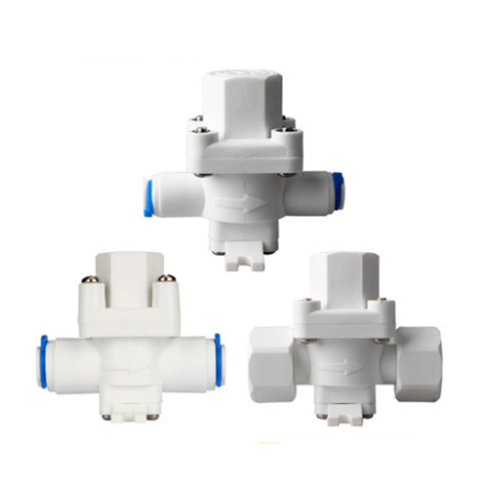 RO Water Pressure Relief Valve Water Pressure Reducing Regulator 1/4&quot; 3/8&quot; OD Hose Quick Connection RO Reverse Osmosis System