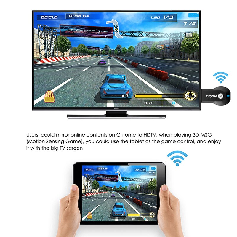 Tv Stick 1080P Draadloze Wifi Beeldscherm Tv Dongle Receiver Voor Anycast M2 Plus Voor Airplay 1080P Hdmi Tv stick Voor Dlna Miracast