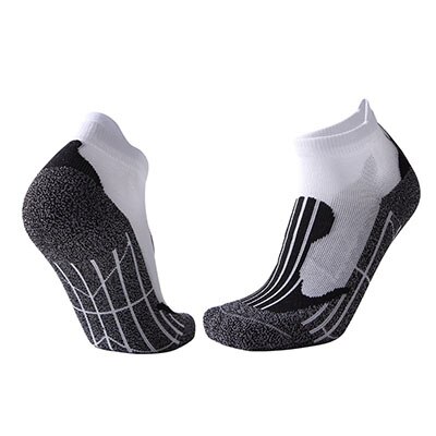 Verdikte Handdoek Basketbal Sokken Anti-Slip Slijtvaste Sokken Frosted Trendy Sport Sokken Geur Voetschimmel HEQ642: Black ash