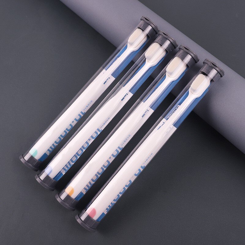 1PC Super Soft Charcoal Bristle Toothbrush Bamboo Ultra-fine Tooth Brush with Holder Deep Cleaning Brush for Oral Care Tools