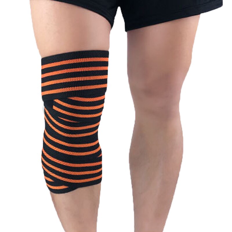 1 PC Festigkeit hocken knie Schutz festigkeit hebe üSpund Fitness Leggings verband gewichtheben Fitness und Fitness männer frauen: Orange