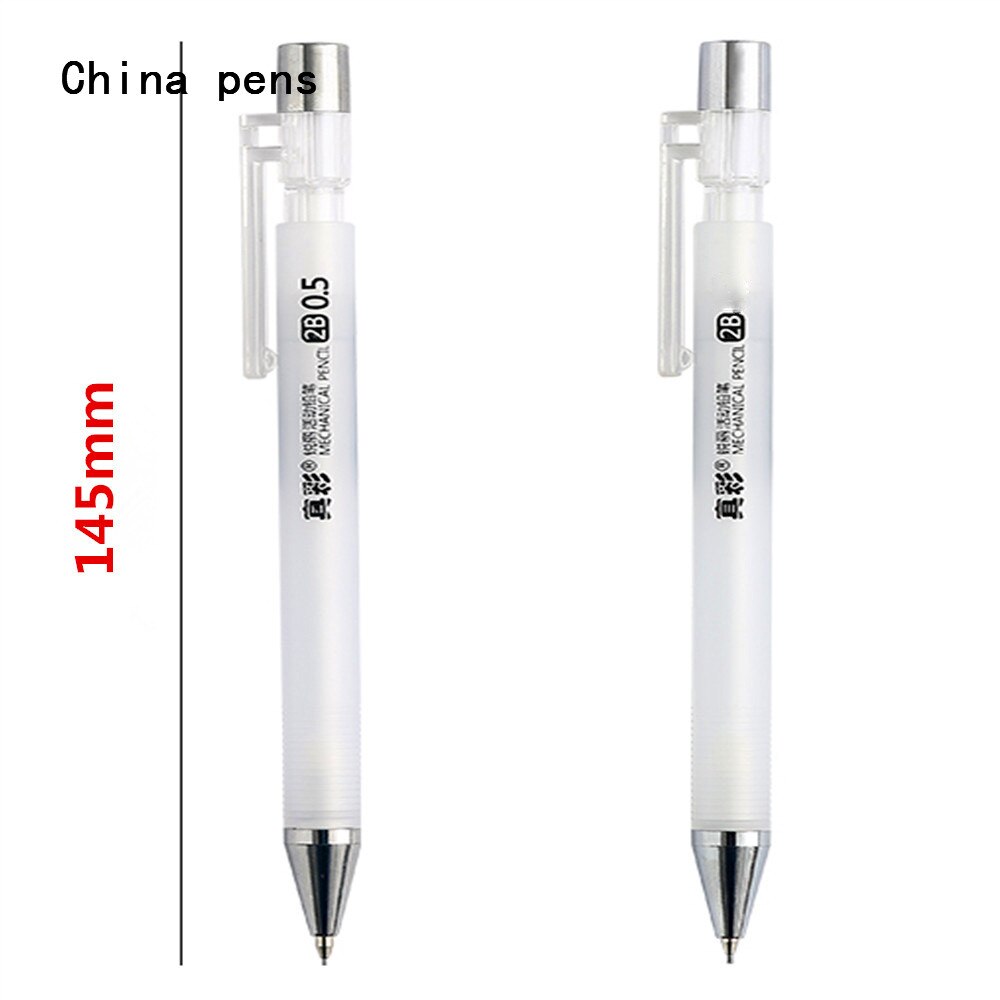 Simple Transparent white 482 Mechanical Pencil office School Smooth writing Sketch drawing pens art Automatic Pencil