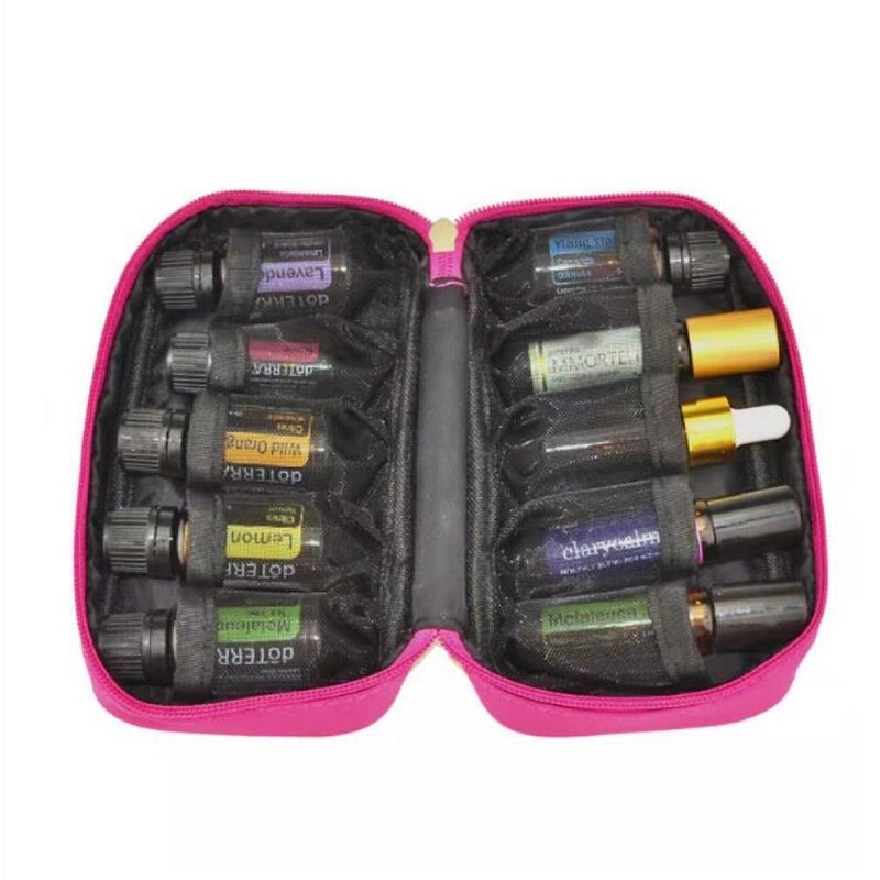 10 Slots 10Ml 15Ml Etherische Olie Opslag Case Voor Doterra Etherische Olie Fles Opvangzak Parfum Opknoping Fles organisatoren