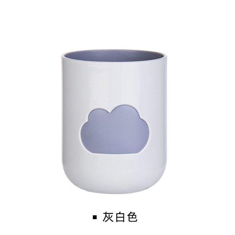 Taza de agua para dos cepillos de dientes, taza dental para el hogar, vaso de agua para beber, taza de agua para niños y amantes, 1 unidad: Grey