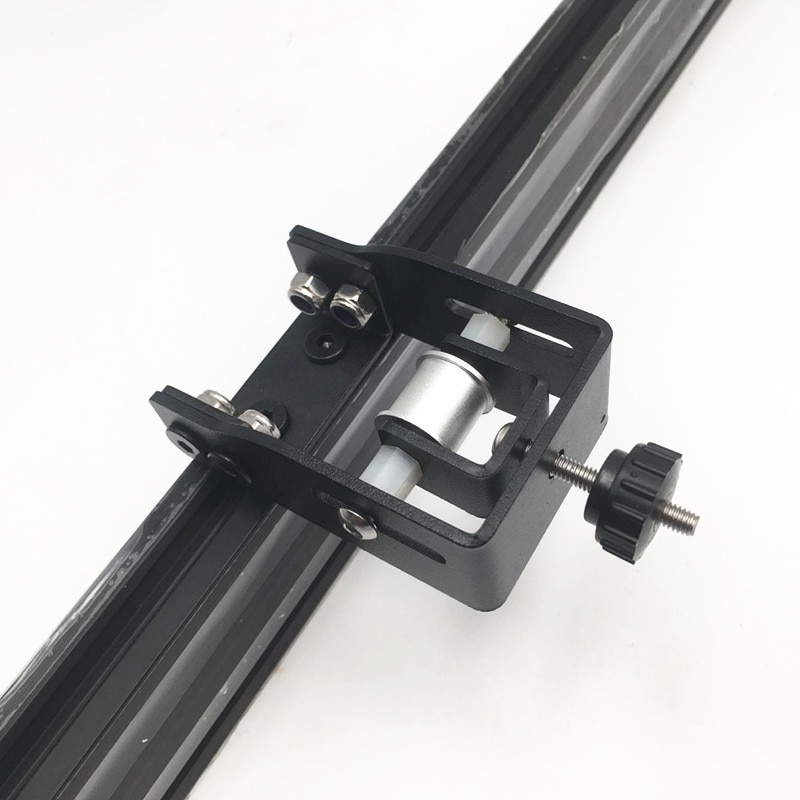 Funssor Creality CR-10 S4/S5, impresora 3D, kit de tensor de eje Y ajustable, Tensor de correa de distribución de color negro Y eje de acero