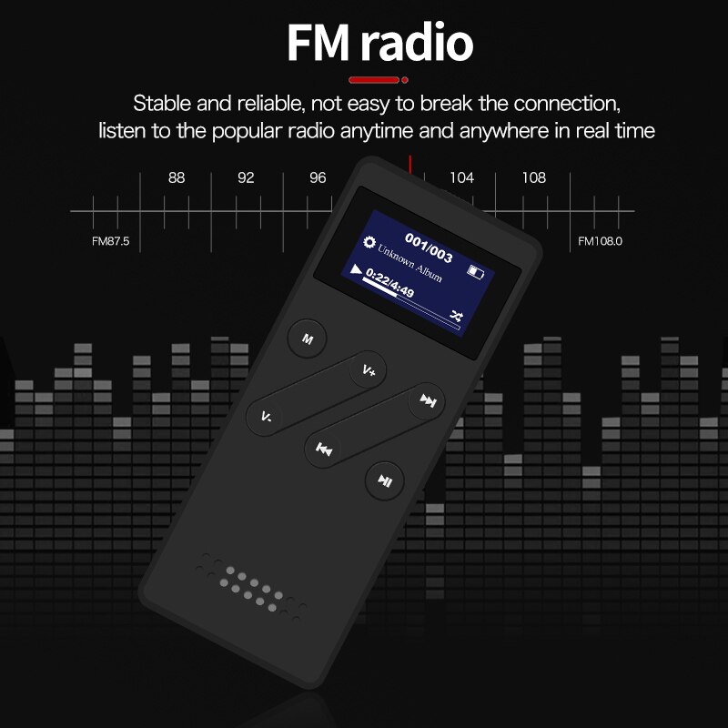 HQ HiFi Digital MP3 Player Support FM MP1 MP2 MP3 WMA WMV ASF WAV APE FLAC Lossless music playback Q31