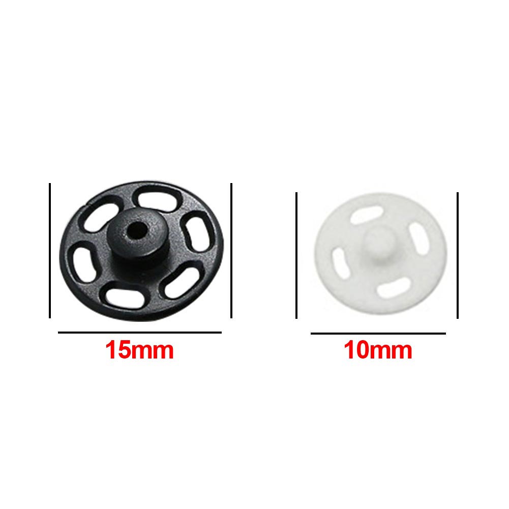 50PCS 10/15mm Transparent Invisible Button Small plastic Snap Fasteners button Clothing DIY Coat Stud Sewing Accessories Button