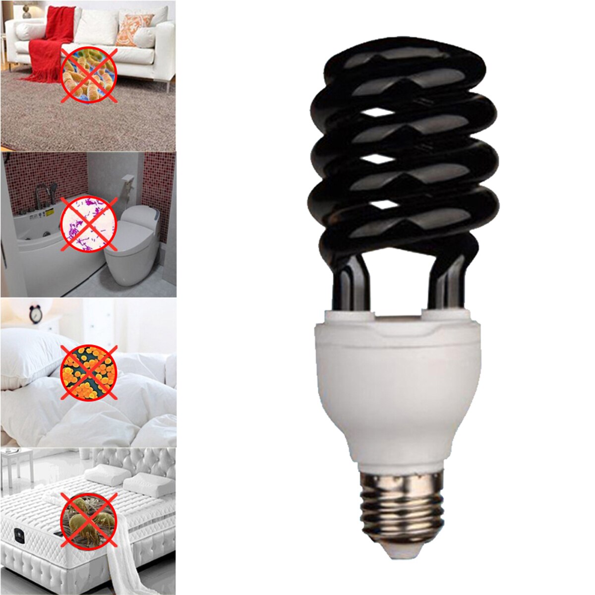 Ultraviolet UV Light 110V E27 40W UV Light Bulb Fluorescent Detection Light