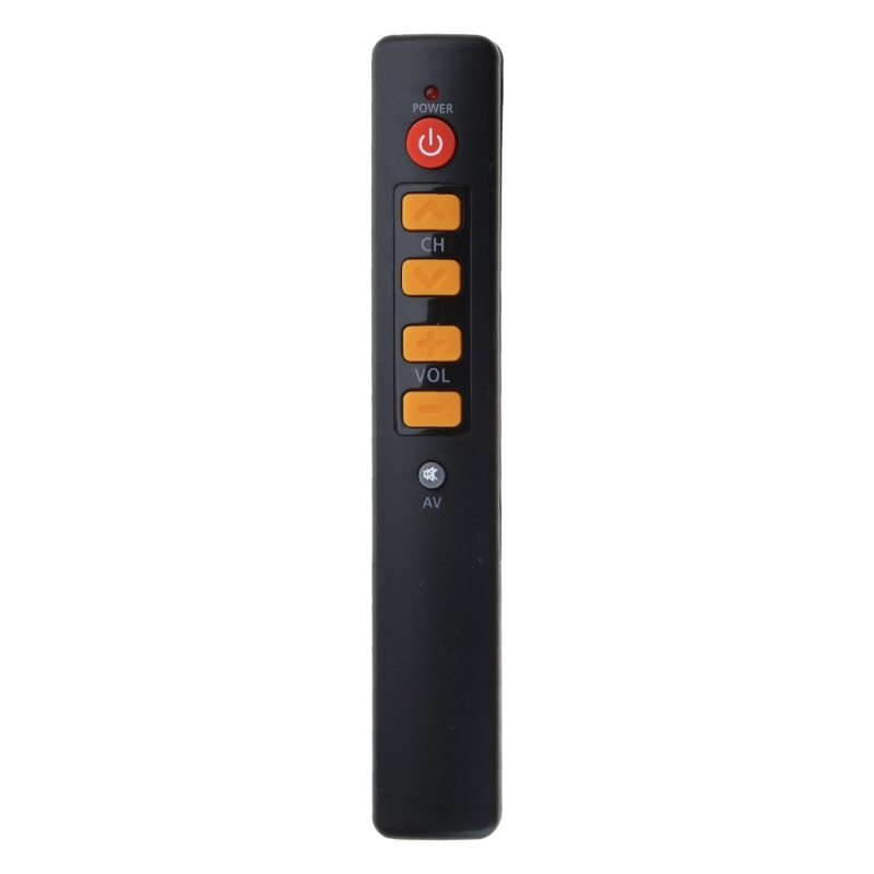 Home 6 Keys Compact and clear Remote Controller Accessories Programmable Universal ABS for Learning for elderly people: Yellow