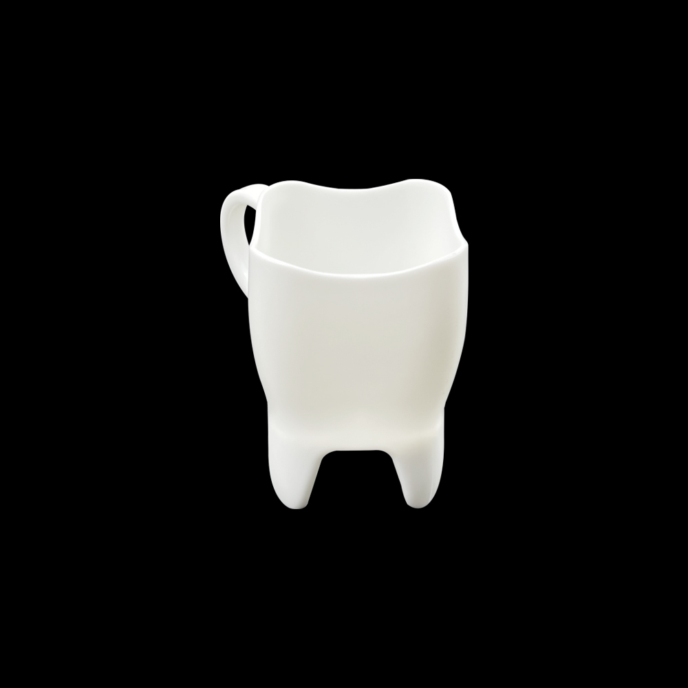 Kreatywne w kształcie zęba kubki na wodę wolnostojące kubek robić mleka i kawy plastikowy kubek robić domowego biura z uchwytem prezenty dla dentysty