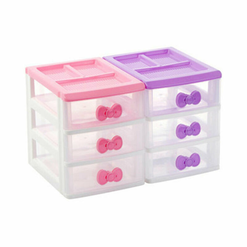 Storage Boxs 2/3/4 Layer Organizer Jewelry Case Headdress Drawer Desk Plastic