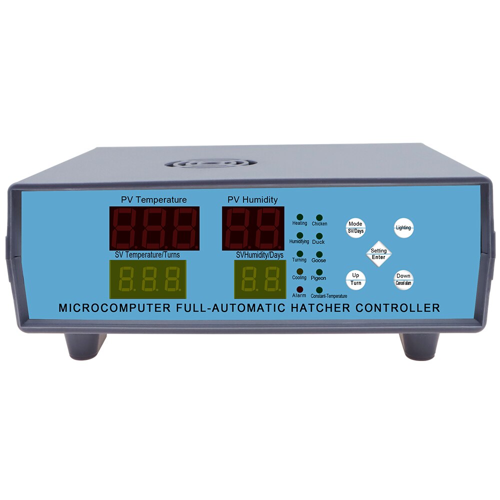 XM-18K-2 Ei Incubator Controller Microcomputer Full-Automatische Hatcher Controller Incubator Thermostaat Ei Hatcher Controller: Black