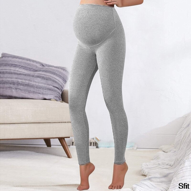 SFIT Women's Yoga Lounge Sweat Pants Everyday Maternity Belly Support Leggings High Wasit Gym Leggings Pregnant