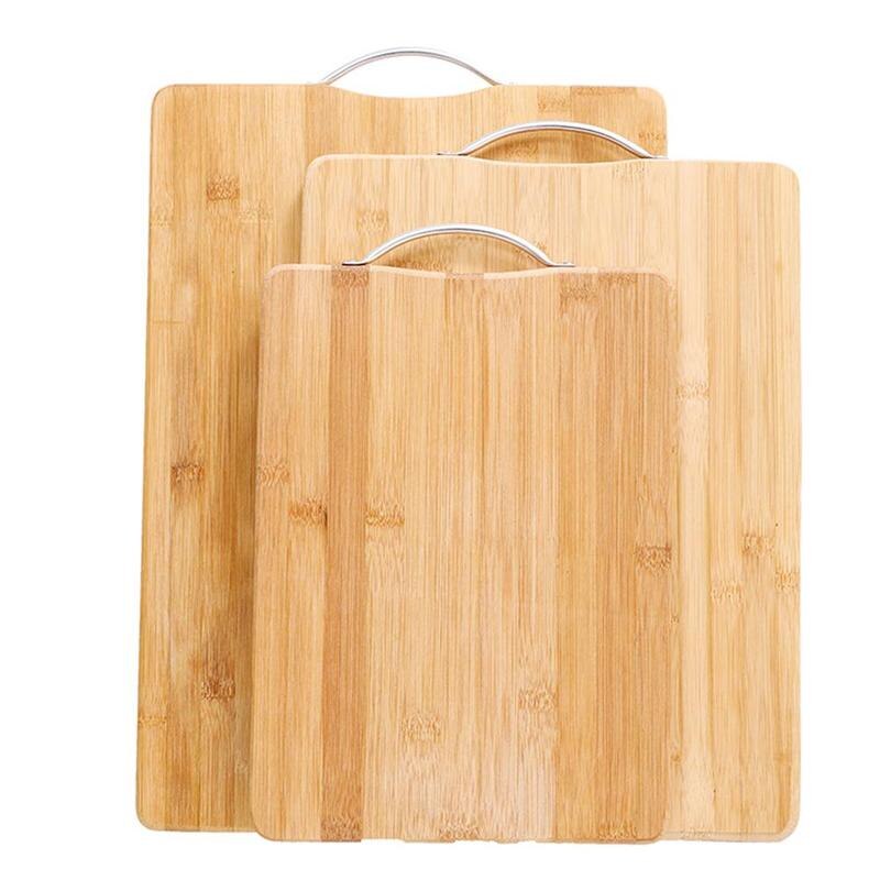 Natural Bamboo Cutting Board For Wood Kitchen Non-slip Chopping Vegetable Meat Tools Cooking Household Kitchen Board Bo S1D3