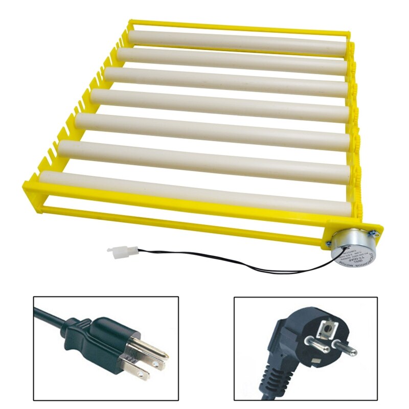 Automatic Rotary Egg Turner Roller Tray Duck Quail Bird Poultry Eggs Incubator