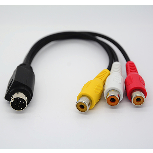 Mmi Av-kabel 9 Pin S-VIDEO Naar 3 Rca Component Voor Tv Adapter Cord Kabel Nieuw