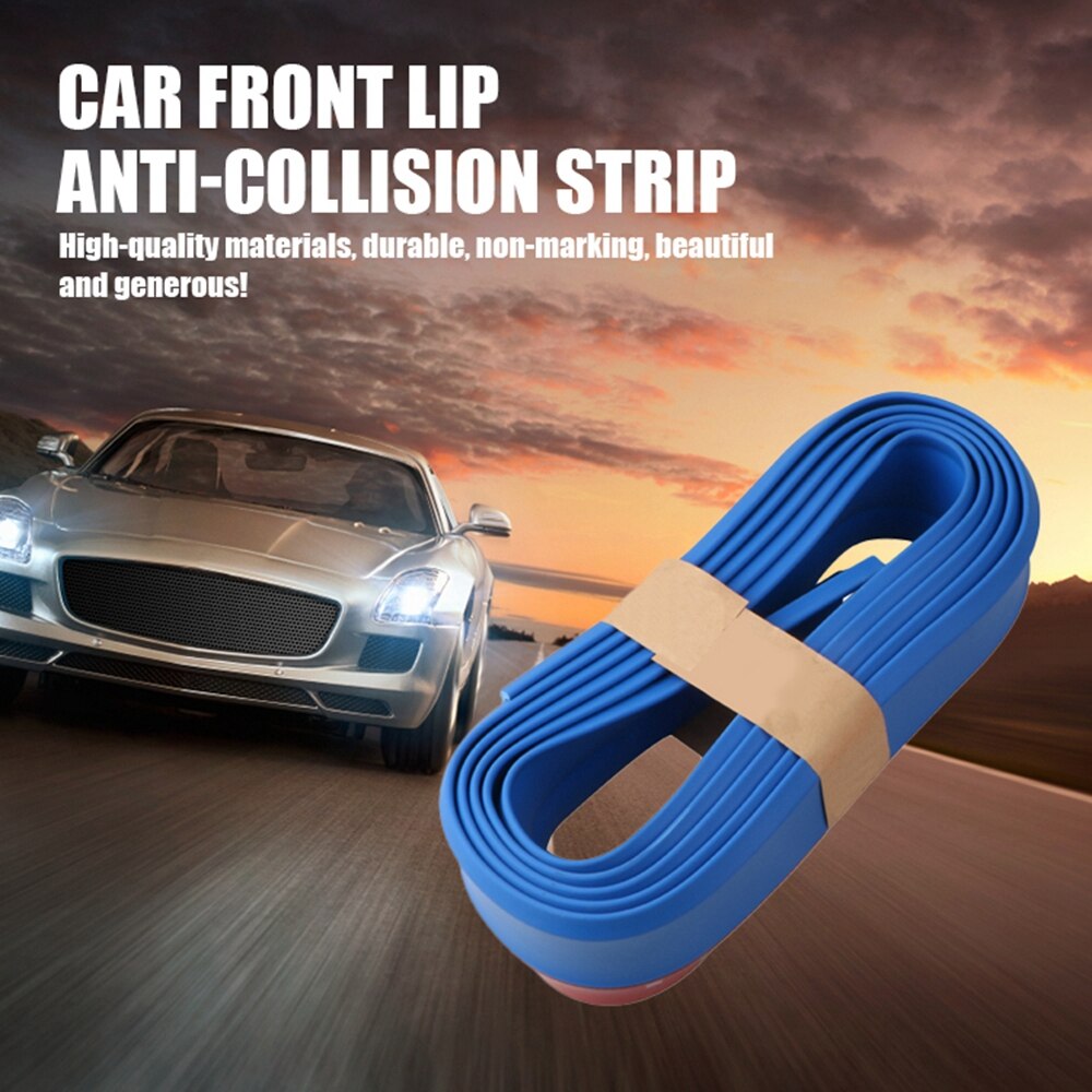 2.5M Universal Car Front Bumper Protector Rubber Guard Car Protector Front Bumper Guards Lip Splitter Auto Bumper Exterior